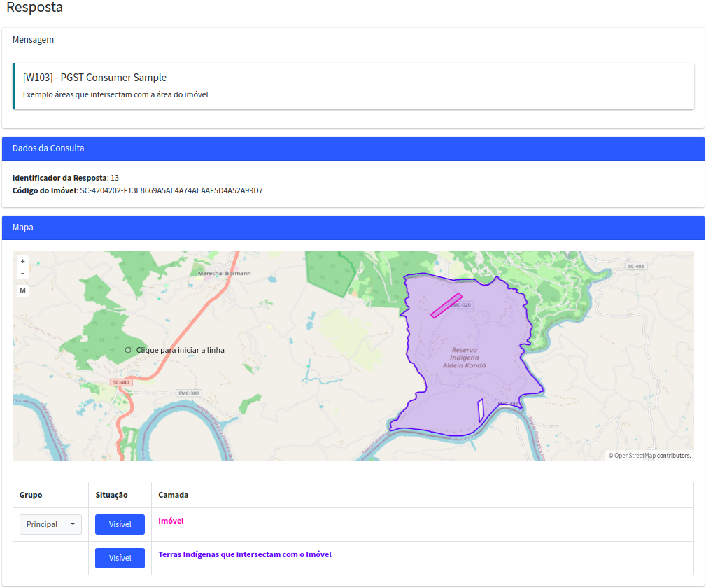 Resposta GeoProcess Consumer Sample - P3-1
